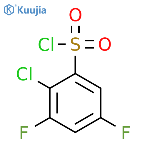 Benzenesulfonyl chloride, 2-chloro-3,5-difluoro- structure