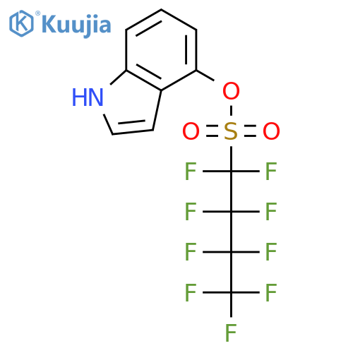 1-Butanesulfonic acid, 1,1,2,2,3,3,4,4,4-nonafluoro-, 1H-indol-4-yl ester structure