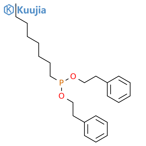 PHOSPHONOUS ACID, OCTYL-, BIS(2-PHENYLETHYL) ESTER structure