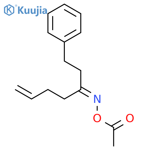 6-HEPTEN-3-ONE, 1-PHENYL-, O-ACETYLOXIME, (3E)- structure