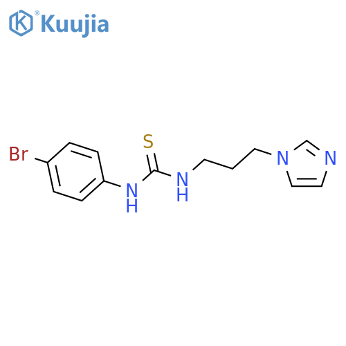 THIOUREA, N-(4-BROMOPHENYL)-N'-[3-(1H-IMIDAZOL-1-YL)PROPYL]- structure