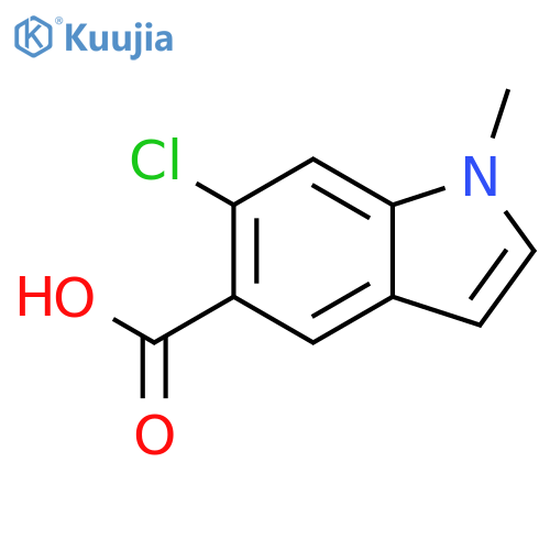 6-Chloro-1-methyl-1H-indole-5-carboxylic acid structure
