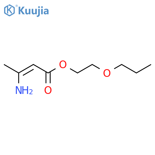 2-Butenoic acid, 3-amino-, 2-propoxyethyl ester structure