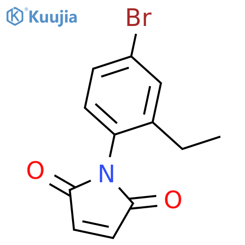 1-(4-bromo-2-ethylphenyl)-2,5-dihydro-1H-pyrrole-2,5-dione structure