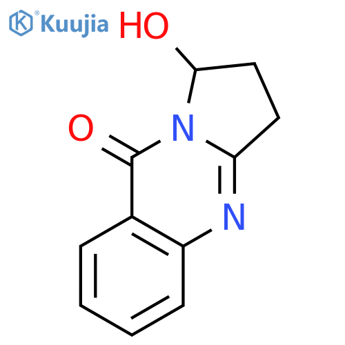 Pyrrolo[2,1-b]quinazolin-9(1H)-one, 2,3-dihydro-1-hydroxy- structure