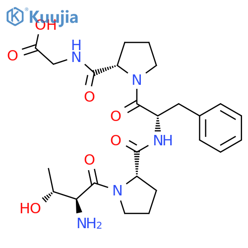 GLYCINE, L-THREONYL-L-PROLYL-L-PHENYLALANYL-L-PROLYL- structure