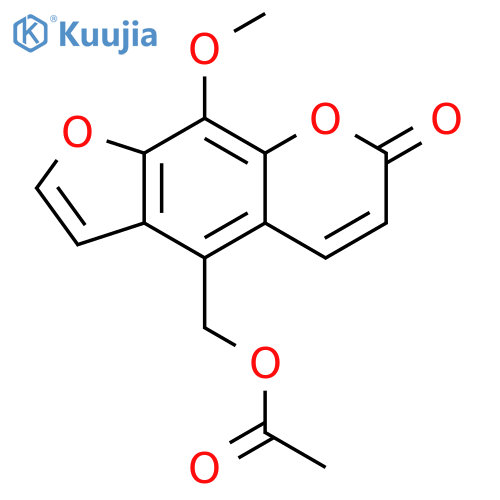 7H-FURO[3,2-G][1]BENZOPYRAN-7-ONE, 4-[(ACETYLOXY)METHYL]-9-METHOXY- structure