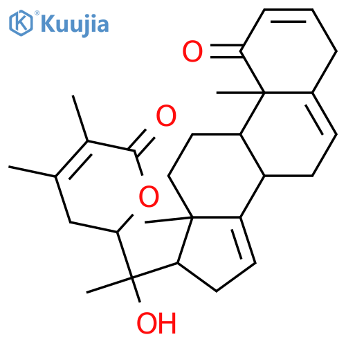Ergosta-2,5,14,24-tetraen-26-oic acid, 20,22-dihydroxy-1-oxo-, δ-lactone, (22R)- structure