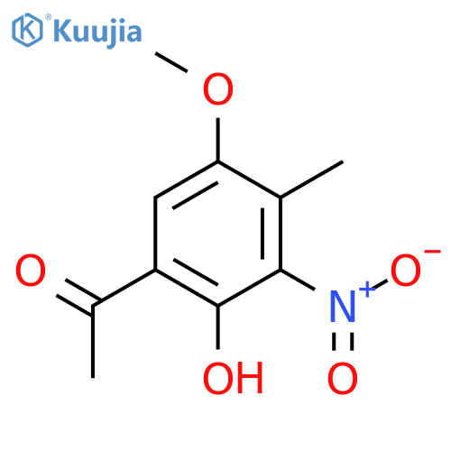 1-(2-Hydroxy-5-methoxy-4-methyl-3-nitrophenyl)ethanone structure
