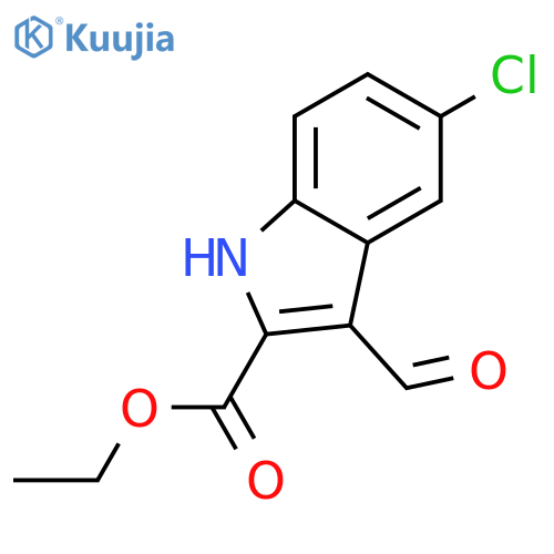 ethyl 5-chloro-3-formyl-1H-indole-2-carboxylate structure