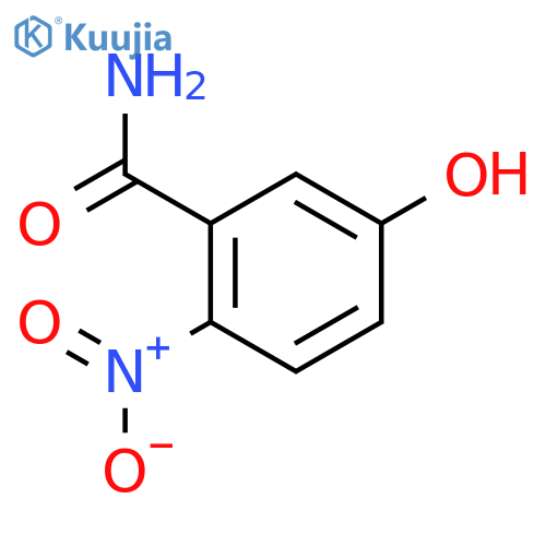 5-Hydroxy-2-nitrobenzamide structure