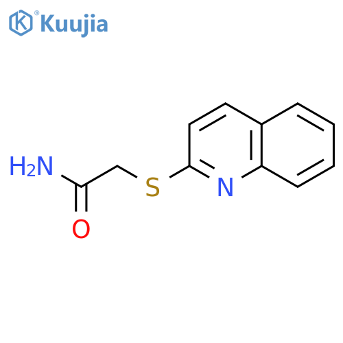 Acetamide, 2-(2-quinolinylthio)- structure