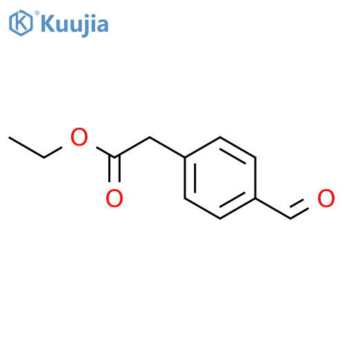 Ethyl 2-(4-formylphenyl)acetate structure
