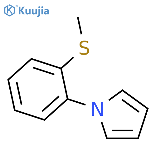 1-2-(methylsulfanyl)phenyl-1H-pyrrole structure