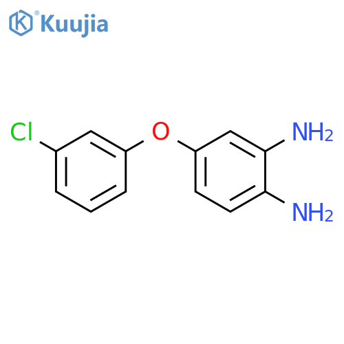 1,2-BENZENEDIAMINE, 4-(3-CHLOROPHENOXY)- structure