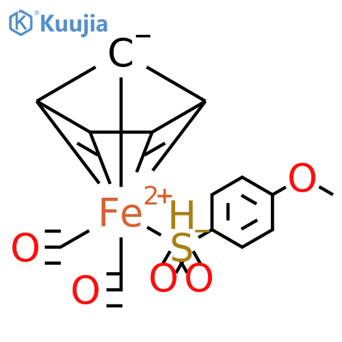 Iron, dicarbonyl(η5-2,4-cyclopentadien-1-yl)[(4-methoxyphenyl)sulfonyl]- (9CI) structure