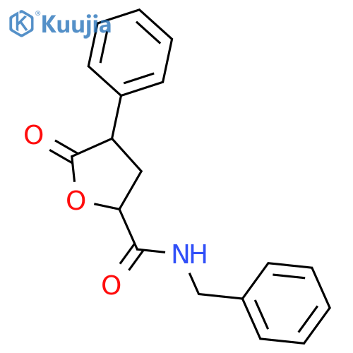 N-Benzyl-5-oxo-4-phenyltetrahydro-2-furamide structure