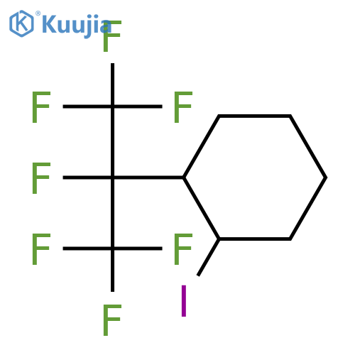 Cyclohexane,1-iodo-2-[1,2,2,2-tetrafluoro-1-(trifluoromethyl)ethyl]- structure