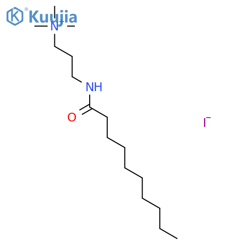 1-PROPANAMINIUM, N,N,N-TRIMETHYL-3-[(1-OXODECYL)AMINO]-, IODIDE structure
