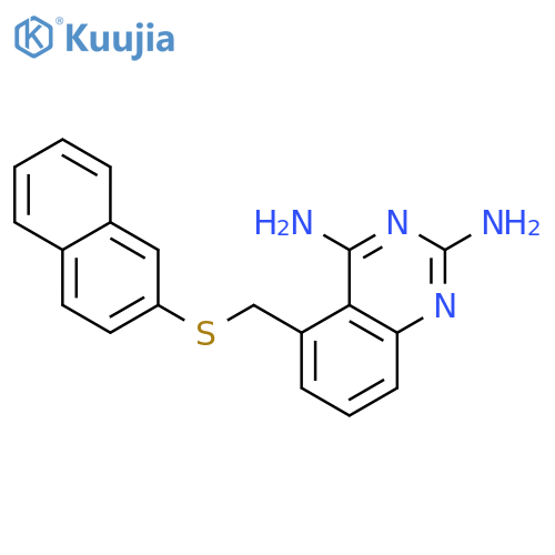 2,4-Quinazolinediamine, 5-[(2-naphthalenylthio)methyl]- structure