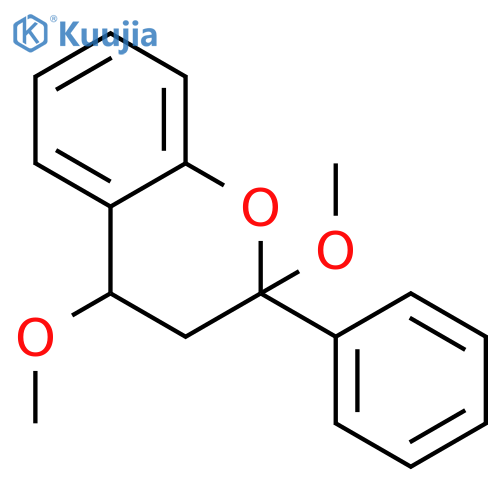 2H-1-BENZOPYRAN, 3,4-DIHYDRO-2,4-DIMETHOXY-2-PHENYL- structure