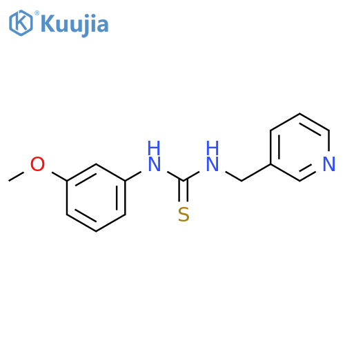 3-(3-methoxyphenyl)-1-(pyridin-3-yl)methylthiourea structure