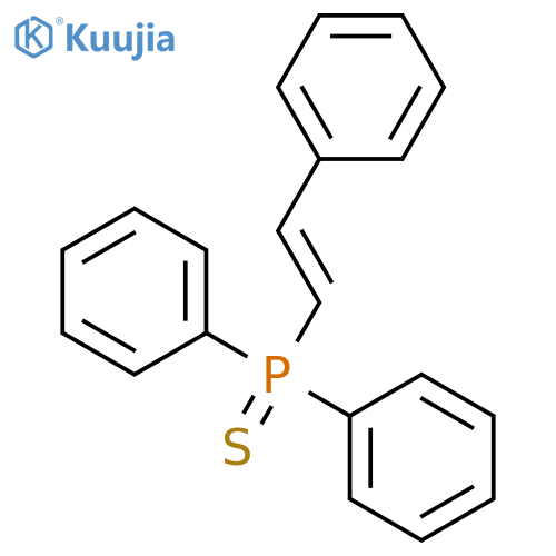 Phosphinesulfide, diphenyl(2-phenylethenyl)- structure