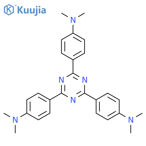 Benzenamine, 4,4',4''-(1,3,5-triazine-2,4,6-triyl)tris[N,N-dimethyl- structure