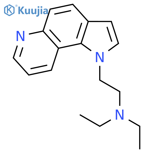 1H-PYRROLO[2,3-F]QUINOLINE-1-ETHANAMINE, N,N-DIETHYL- structure