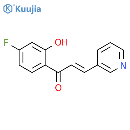 (2E)-1-(4-Fluoro-2-hydroxyphenyl)-3-(3-pyridinyl)-2-propen-1-one structure