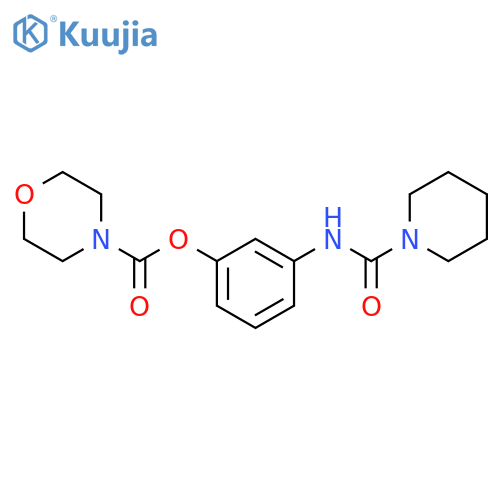 3-(piperidine-1-carbonyl)aminophenyl morpholine-4-carboxylate structure
