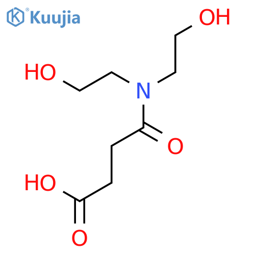 Butanoic acid, 4-[bis(2-hydroxyethyl)amino]-4-oxo- structure