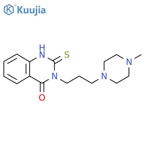 3-[3-(4-methylpiperazin-1-yl)propyl]-2-sulfanylidene-1,2,3,4-tetrahydroquinazolin-4-one structure