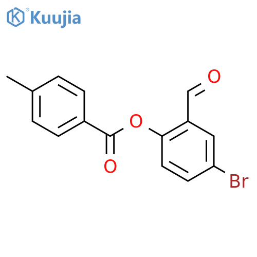 4-Bromo-2-formylphenyl 4-methylbenzoate structure