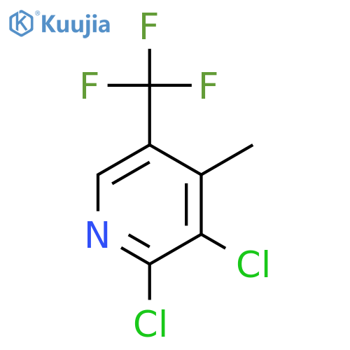 2,3-Dichloro-4-methyl-5-(trifluoromethyl)pyridine structure