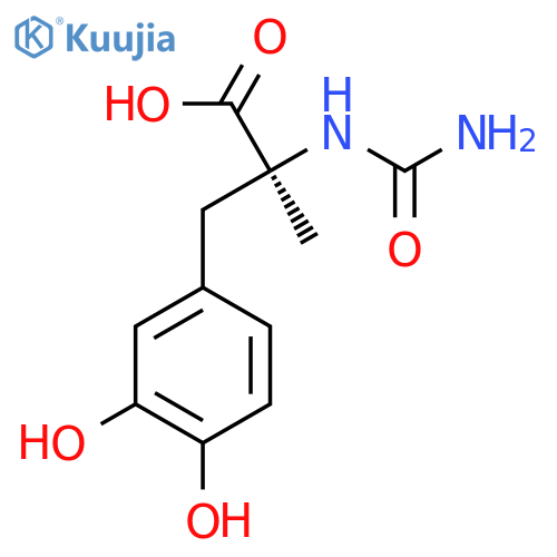 N-(Aminocarbonyl)-3-hydroxy-a-methyl-L-tyrosine structure