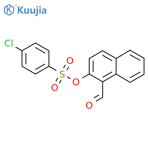 1-FORMYL-2-NAPHTHYL 4-CHLOROBENZENESULFONATE structure