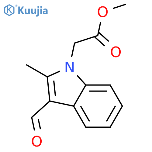 Methyl (3-Formyl-2-methyl-1H-indol-1-yl)acetate structure