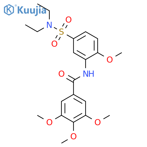 N-(5-Diethylsulfamoyl-2-methoxy-phenyl)-3,4,5-trimethoxy-benzamide structure