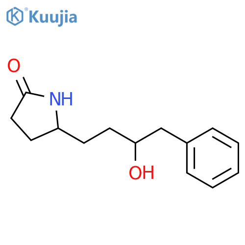 2-Pyrrolidinone, 5-(3-hydroxy-4-phenylbutyl)- structure