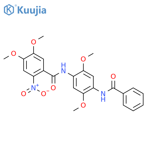 N-(4-Benzoylamino-2,5-dimethoxy-phenyl)-4,5-dimethoxy-2-nitro-benzamide structure
