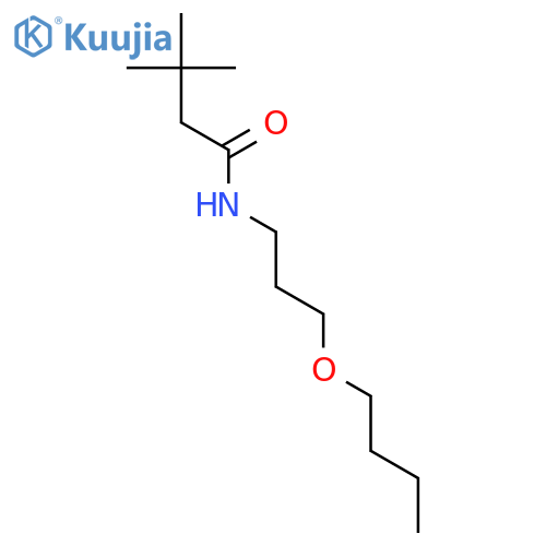 N-(3-butoxypropyl)-3,3-dimethylbutanamide structure