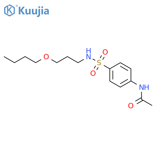 N-(4-{[(3-butoxypropyl)amino]sulfonyl}phenyl)acetamide structure