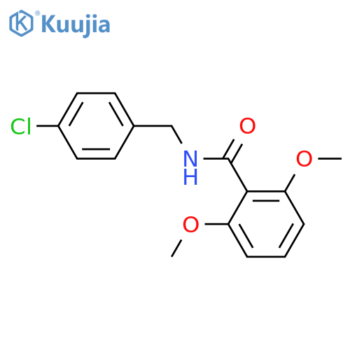 N-(4-chlorobenzyl)-2,6-dimethoxybenzamide structure