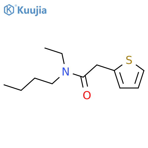 N-butyl-N-ethyl-2-(2-thienyl)acetamide structure
