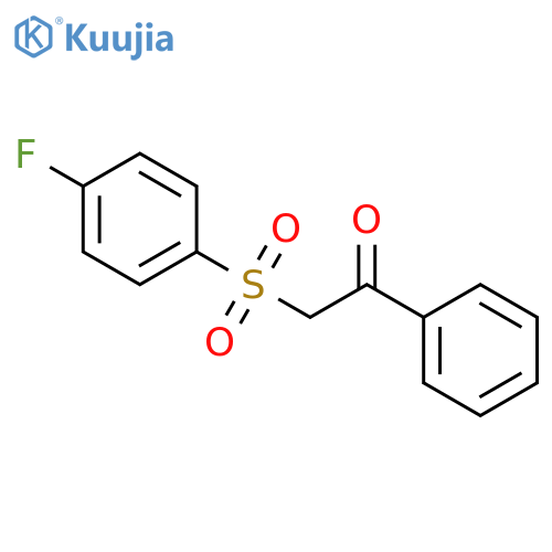 ETHANONE, 2-[(4-FLUOROPHENYL)SULFONYL]-1-PHENYL- structure