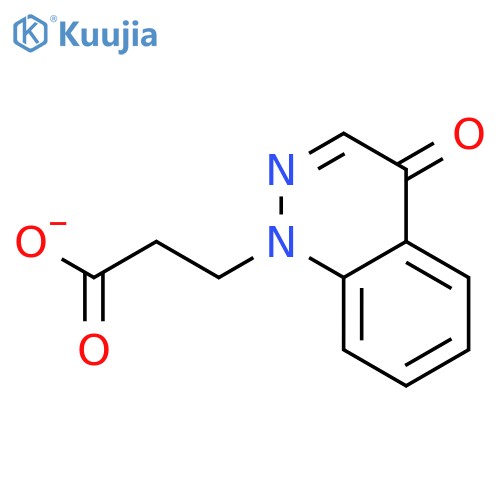 3-(4-oxo-1,4-dihydrocinnolin-1-yl)propanoic acid structure