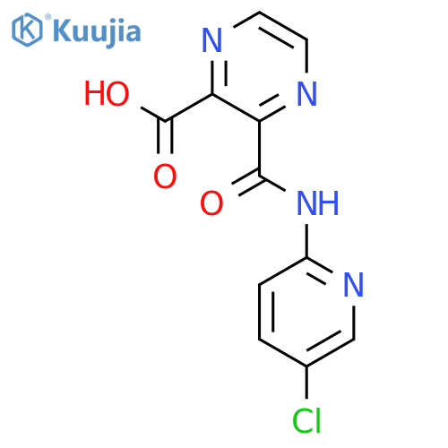 3-(5-Chloro-2-pyridinyl)aminocarbonyl-2-pyrazinecarboxylic Acid structure