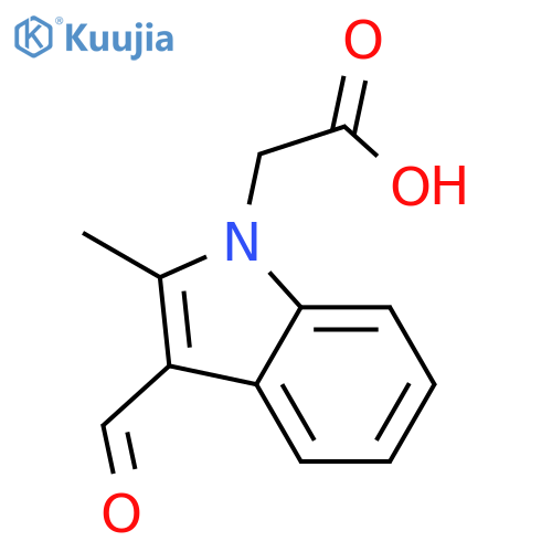 (3-Formyl-2-methyl-indol-1-yl)-acetic Acid structure