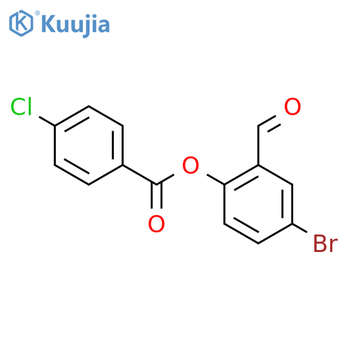 4-Bromo-2-formylphenyl 4-chlorobenzoate structure